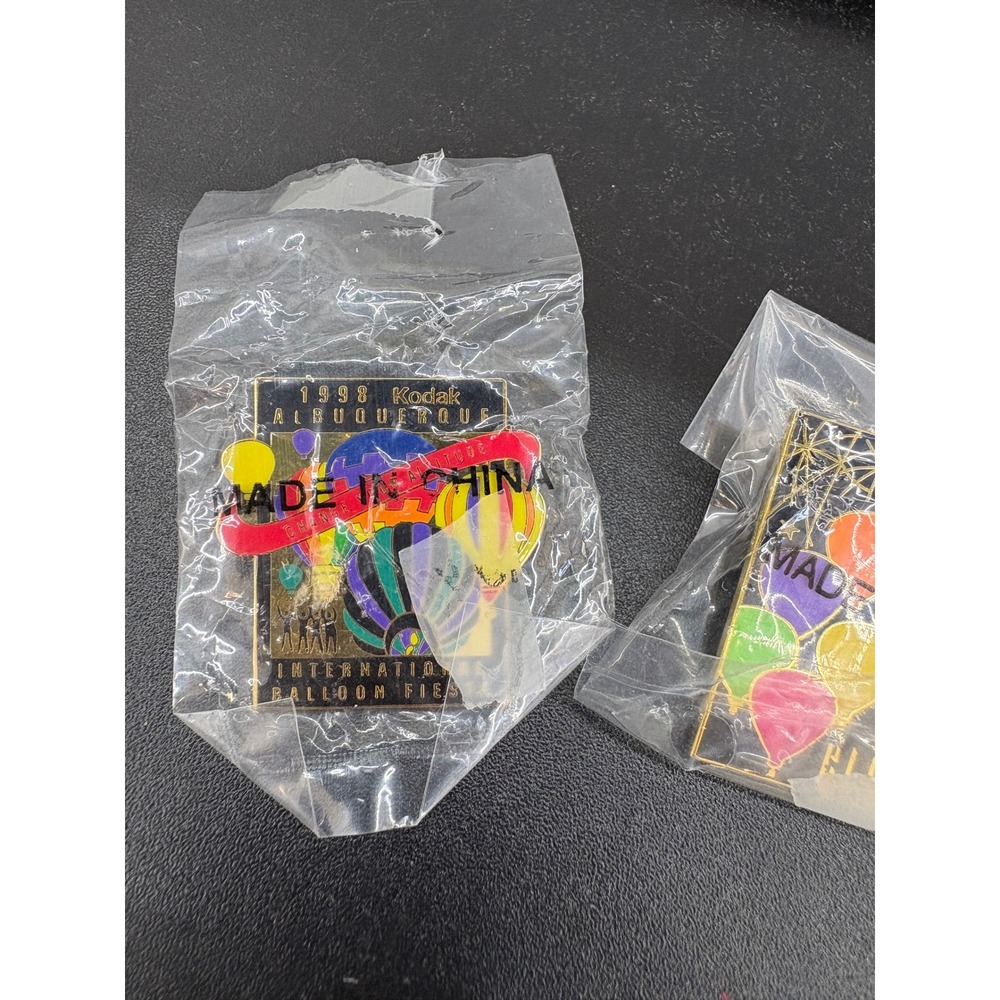 Vintage Albuquerque International Balloon Fiesta Pin Set 1982 1996 1998 Kodak - Picture 4 of 5